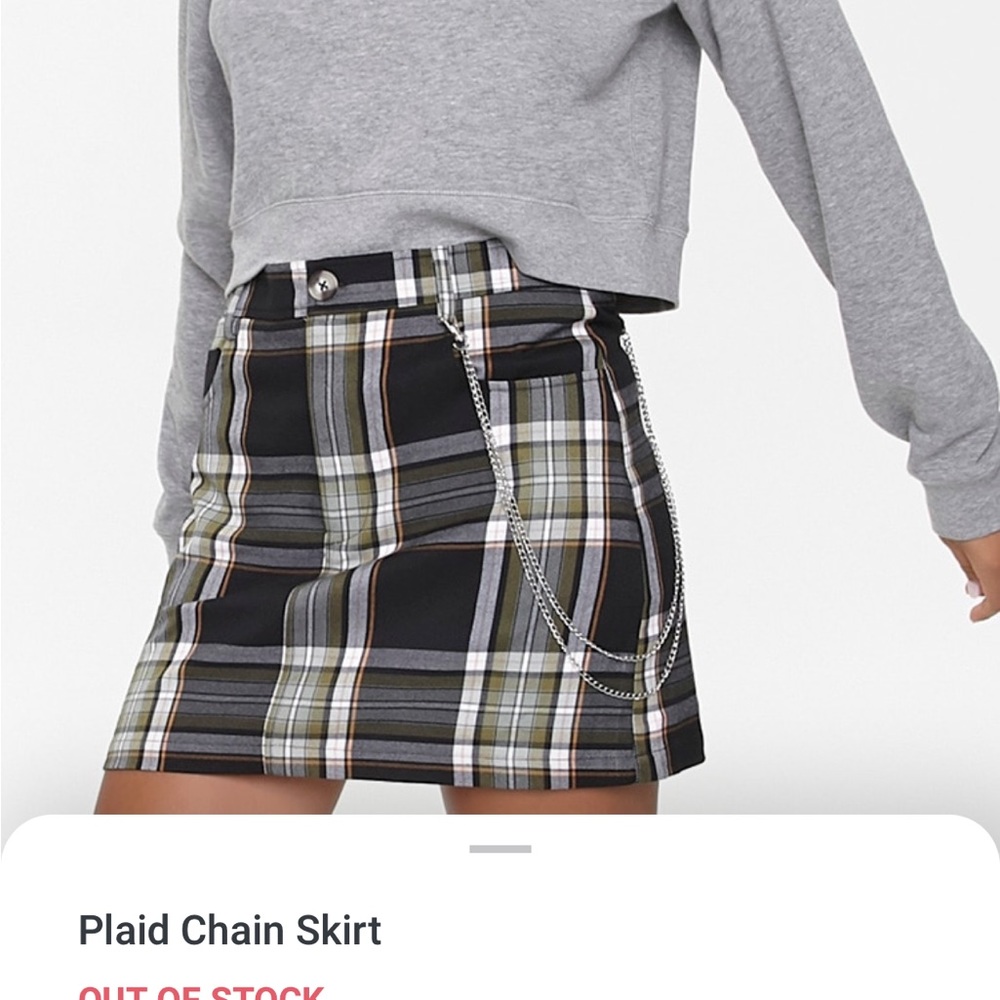 Forever 21 Plaid Skirt, Chain not included!